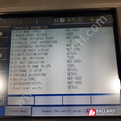 YASKAWA Motoman MH180 Robot System w/ DX200 Controller