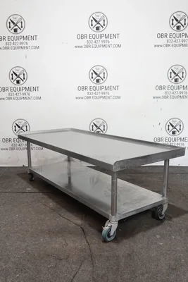 72 ½”x30” STAINLESS STEEL EQUIPMENT STAND WITH UNDERSHELF AND CASTERS