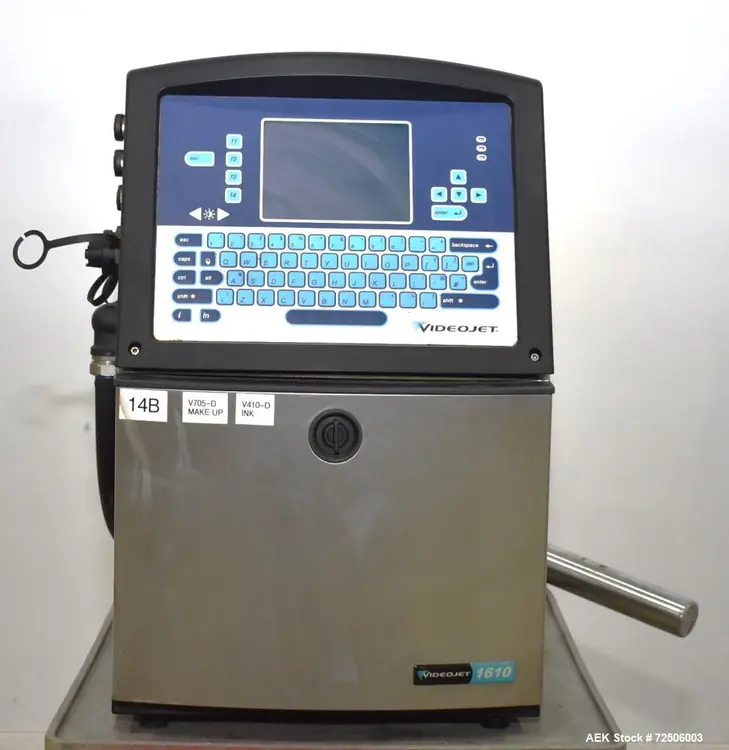 Used VIDEO JET 1610 Ink Jet Coders & Printers Illinois US | Aaron Equipment #87092