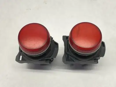 800FP-P4PN5R | Allen Bradley  Pilot Indicator Light Red 25mA 120V LOT OF 2 -  Used