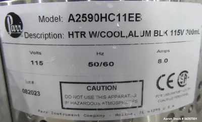 Parr 4561 Mini Reactor System 300mL 350°C 3000 PSI Used Laboratory Reactor