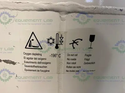 USED MVE CRYOSYSTEM SERIES 2000 CRYOGENIC SAMPLE STORAGE W/ ROLLER BASE 10650200