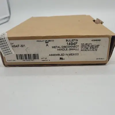 New | in-Stock ALLEN-BRADLEY ALLEN-BRADLEY BULLETIN 1494F METAL DISCONNECT HANDLE 1494F-M1 SER.A Disconnects | ND Industrial Surplus #1212172