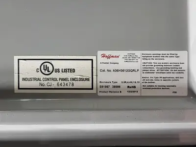 USED HOFFMAN A36H3612GQRLP