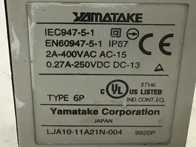 Used YAMATAKE LJA10-11A21N-003 Relays & Switches Michigan US | Ideal Machinery #1299906
