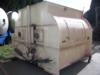 2,000L Tatum Forberg Twin Shafted Stainless Steel Mixer 22 kw