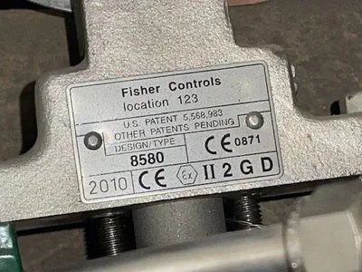 3" Fisher 8580 Stainless Steel Butterfly Valve  New Storeroom Spare