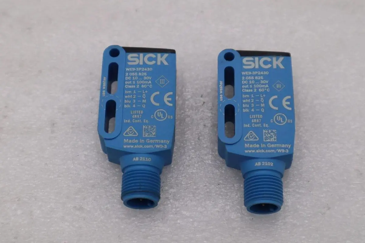 NEW SICK WE9-3P2430 PHOTOELECTRIC SENSOR RECEIVER 0-10 METER SENSING #H765A