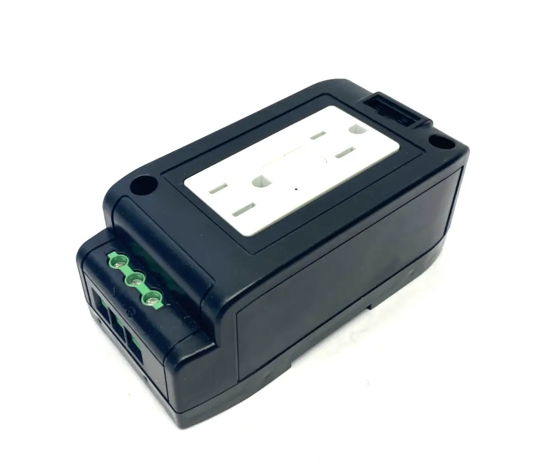 USED MURRELEKTRONIK DUPLEX POWER SOCKET NEMA (GFCI) FOR DIN RAIL