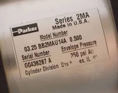 NEW PARKER 03.25 BB2MAU14A AIR CYLINDER 03.25BB2MAU14A