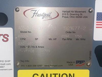 USED Hartzell A03-9-182BC100ABFCN3
