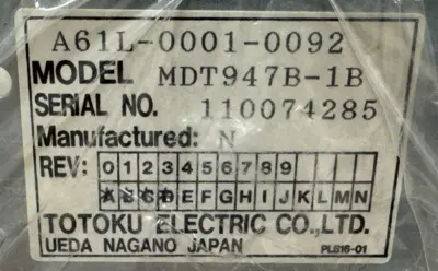 NEW FANUC A61L-0001-0092 CRT MONITOR 9" A61L00010092