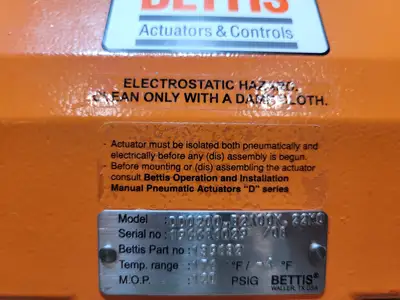 Used BETTIS DD0200.B2A00K.22K0 Rotary Actuators British Columbia CA | Lenmark #1489158
