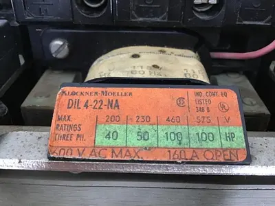USED KLOCKNER MOELLER DIL 4-22-NA