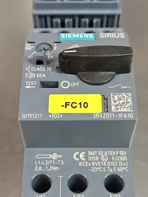 USED Siemens 3RV2011-1FA10