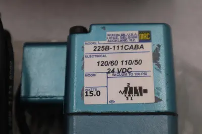 MAC VALVES INC 225B-111CABA VALVE STOCK H805A