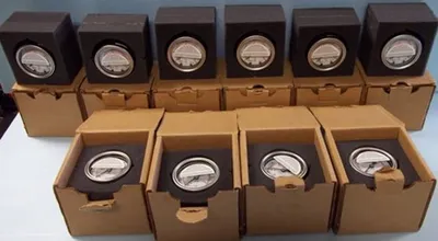 QTY. 10. SWAGELOK GAUGES TYPE: G.I. GAUGES RANGE: ...