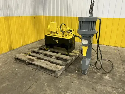 100 TON PEDDINGHAUS MODEL #WP-100-12  PORTABLE HYDRAULIC WEB PUNCH PRESS: YOBRO #24626