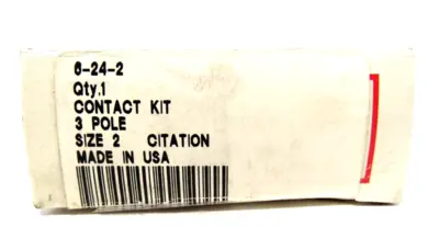 NEW CUTLER HAMMER 6-24-2 CONTACT KIT 3 POLE SIZE 2 6242