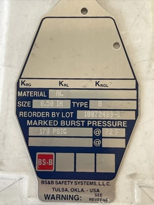 NEW BS&B 10070409-1