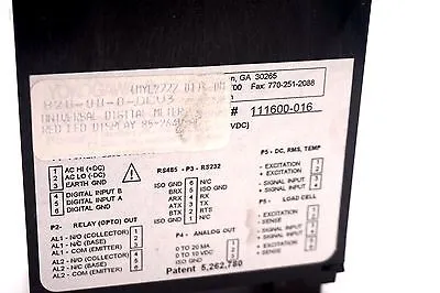 NEW YOKOGAWA 820-00-0-DCV3 DIGITAL METER 820000DCV3