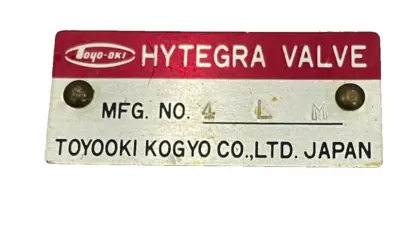 NEW TOYOOKI HK3H-W-Q1-03 HYTEGRA VALVE HK3HWQ103