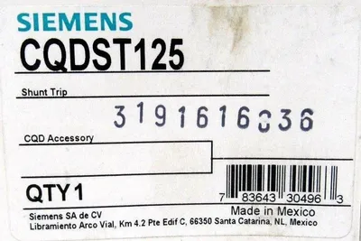 NEW SIEMENS CQDST125 SHUNT TRIP 3191616836