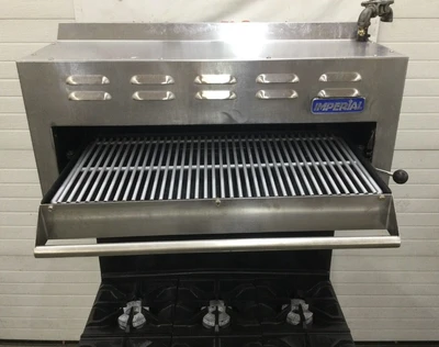 167-0115 Imperial IR-6/IRSB-36 36” Gas Range & Stove with Salamander Broiler