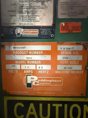 2001 PEDDINGHAUS ANGLEMASTER 823B Beam / Drill Lines | Tight Tolerance Machinery (24)