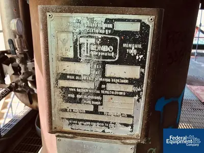 USED Trumbo, Incorporated 40 Gal Trumbo Receiver, S/S, 100#