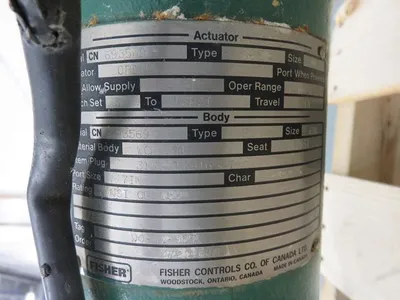 Fisher control valve type ED, size 6"-150, material WCB/316ss