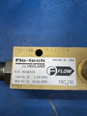 NEW Flo-Tech FSC 750