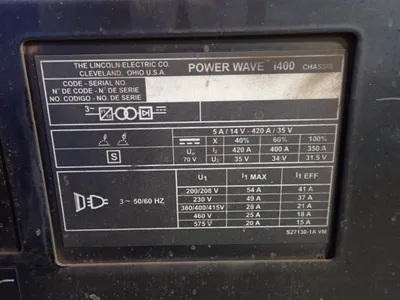 USED LINCOLN ELECTRIC POWER WAVE I400