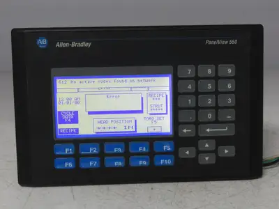 Allen Bradley 2711-B5A5X PanelView 550 HMI Control Panel Ser H FRN 4.48 100-240V