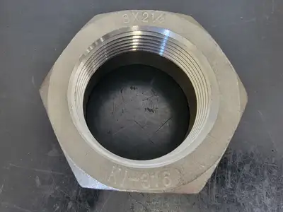 3" x 2-1/2" 316 Stainless Steel Hex Head Reducing Bushing KI-316