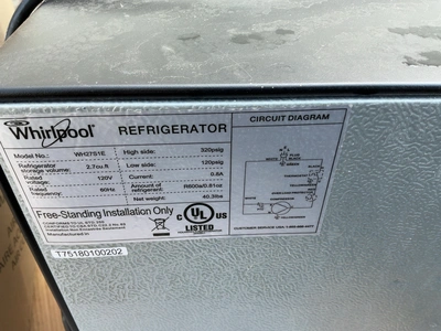 Used WHIRPOOL WH27S1E Residential Appliances Michigan US | Miedema Asset Management Group #1579786