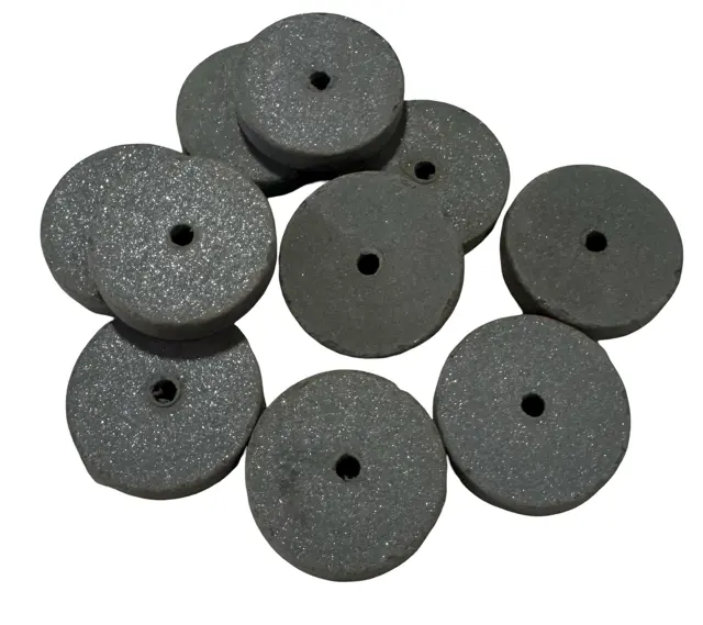 Cratex 1" x 3/16" x 1/8" Rubberized Abrasive Straight Wheel, Extra Fine