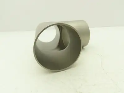 2-1/2" OD Tee Butt Weld Adapter Stainless Steel Tumble Finish A = 3 Lot of 3