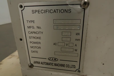 Used JAM _UNKNOWN_ Single Station Punches Texas US | OCO Industrial #1773120