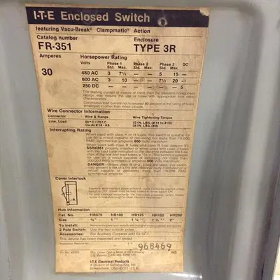 USED ITE SIEMENS FR-351