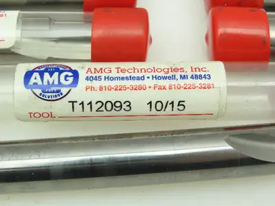 AMG T112093 Carbide 2-Flute Straight Coolant Chamfer Drill 14.5x16mm LOT OF 5