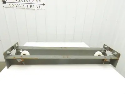 Underhung Bridge Crane End Truck 3-1/4"-7" Beam Flange 49"Length 4" Poly Wheels