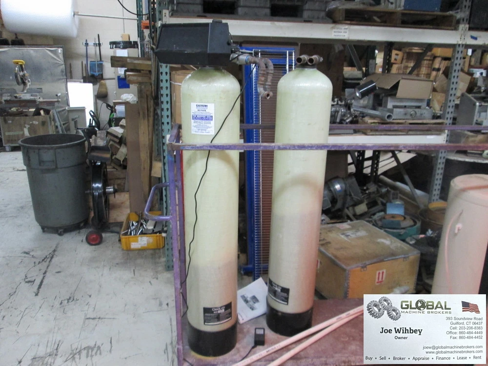 Granular Activated Carbon Filter System, 10"x54" Tank and Clack 990 In And Out Valve Head