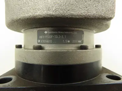 Sumitomo ANFX-P120F-7ZL3-3.7 Inline Servo Gearbox 3.7:1 Planetary Reducer 1.5kW