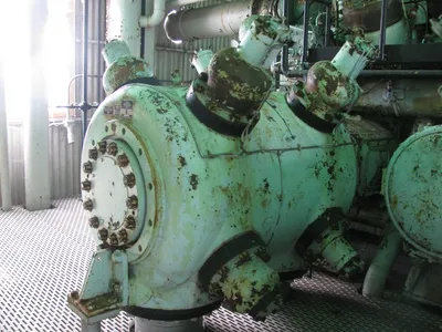 Used Cooper Bessemer GMVH10 Qty 2 Lubricated Reciprocating Air Compressors Oklahoma US | Borderless Services #1378271