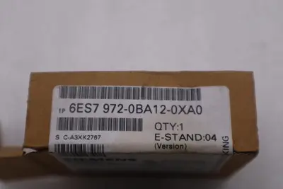 LOT OF 2 NEW OPEN BOX SIEMENS 6ES7 972-0BA12-0XA0 BUS CONNECTOR STOCK H274A