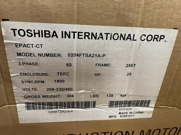 New | in-Stock TOSHIBA TOSHIBA,0204FTS21A-P Motors (misc) | Surplus Asset Holdings #1205324
