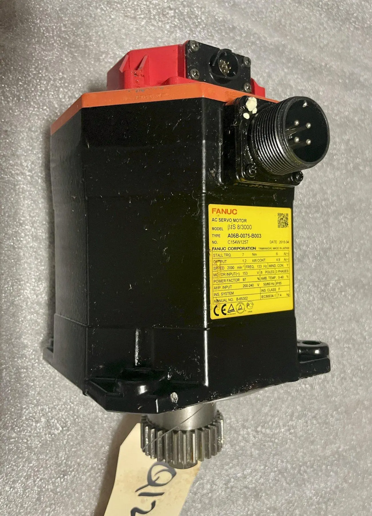 USED 2015 Fanuc A06B-0075-B003