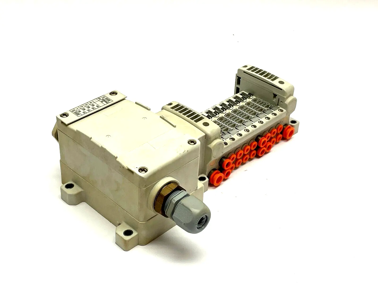 SMC VV5QC11-09N3TD0-S Base Mounted Manifold Plug-in Terminal Block - Used