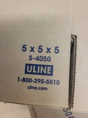 Assorted ULINE Corrugated Cardboard Boxes in 4 Sizes